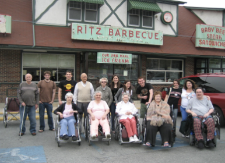 photo of volunteers and grandparents involved in Adopt-a-Grandparent 